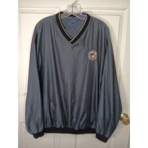 Pinehurst Collection Windbreaker Large Black 2005 US Open Pullover Pockets EUC